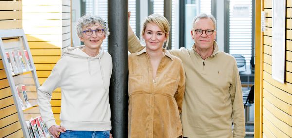 Karin, Christina und Fritz Jäger